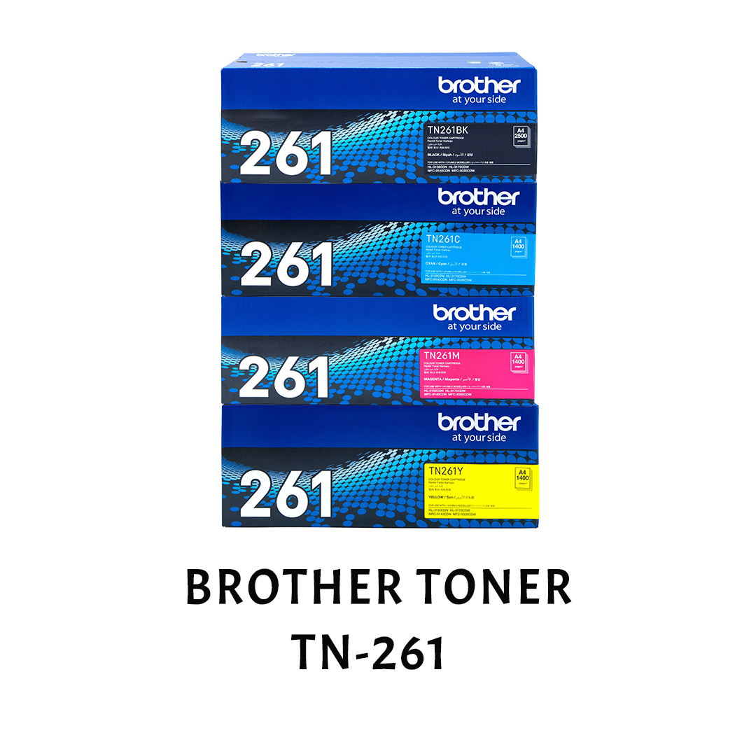 [ORIGINAL] Brother Toner Cartridge TN-261 / TN-265  Black Cyan Magenta Yellow & Drum DR-261CL