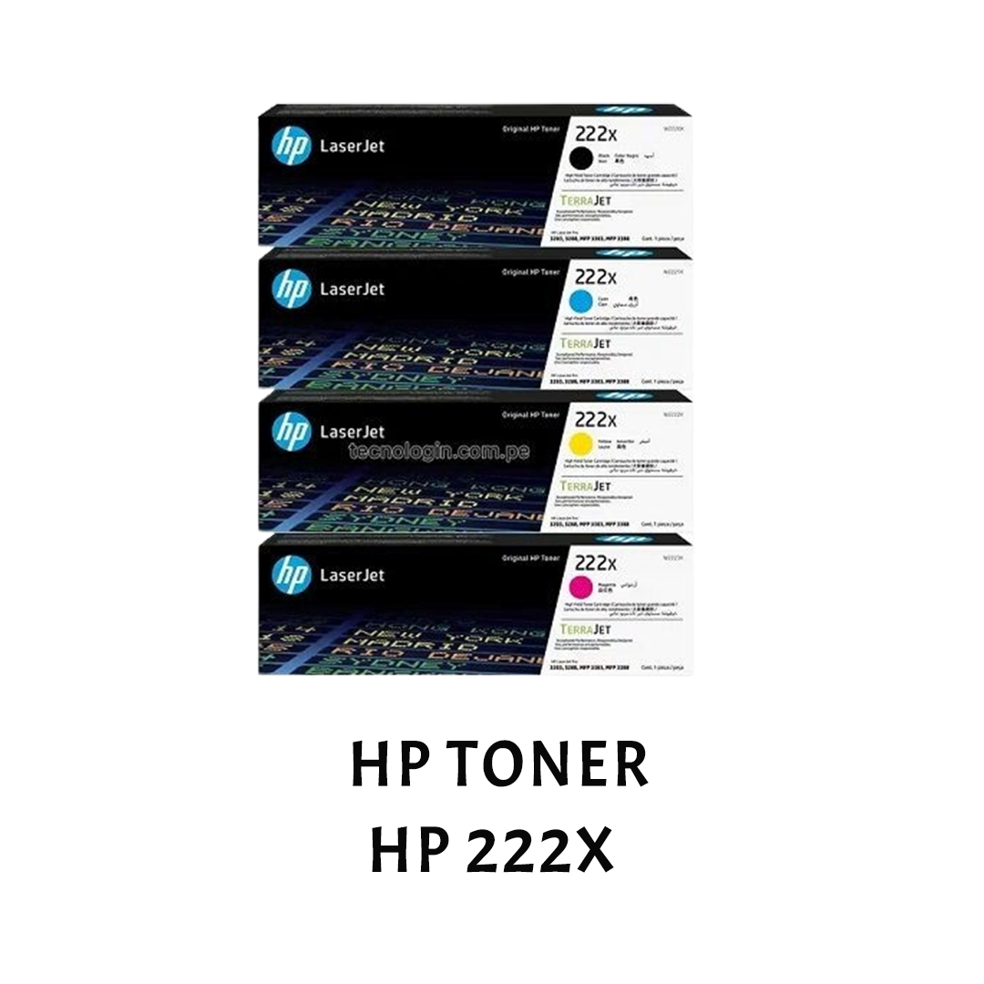 [ORIGINAL] HP Toner Cartridge 222X Black Cyan Magenta Yellow W2220X W2221X W2222X W2223X