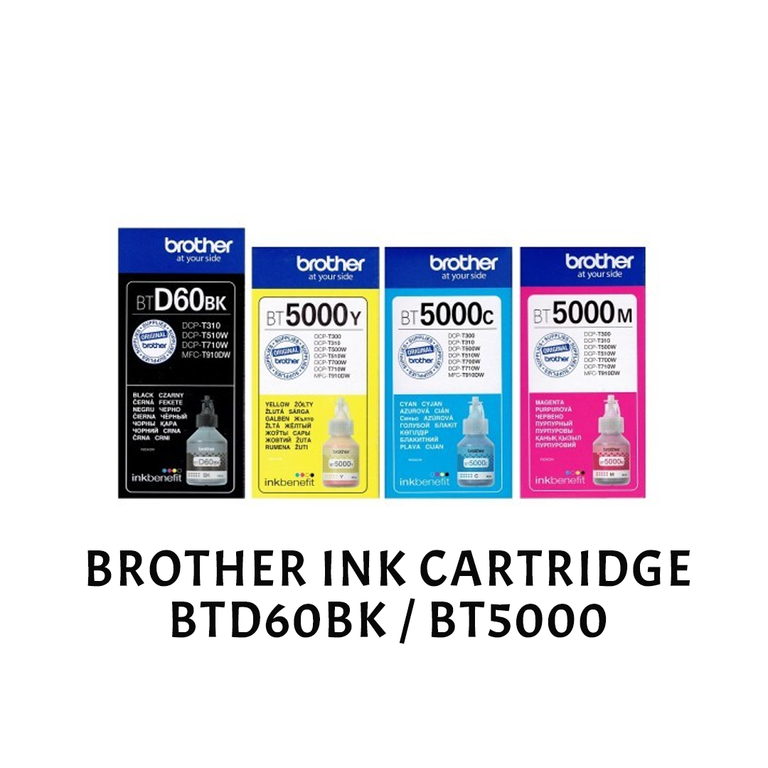 Brother BTD60BK and BT5000 ink cartridges