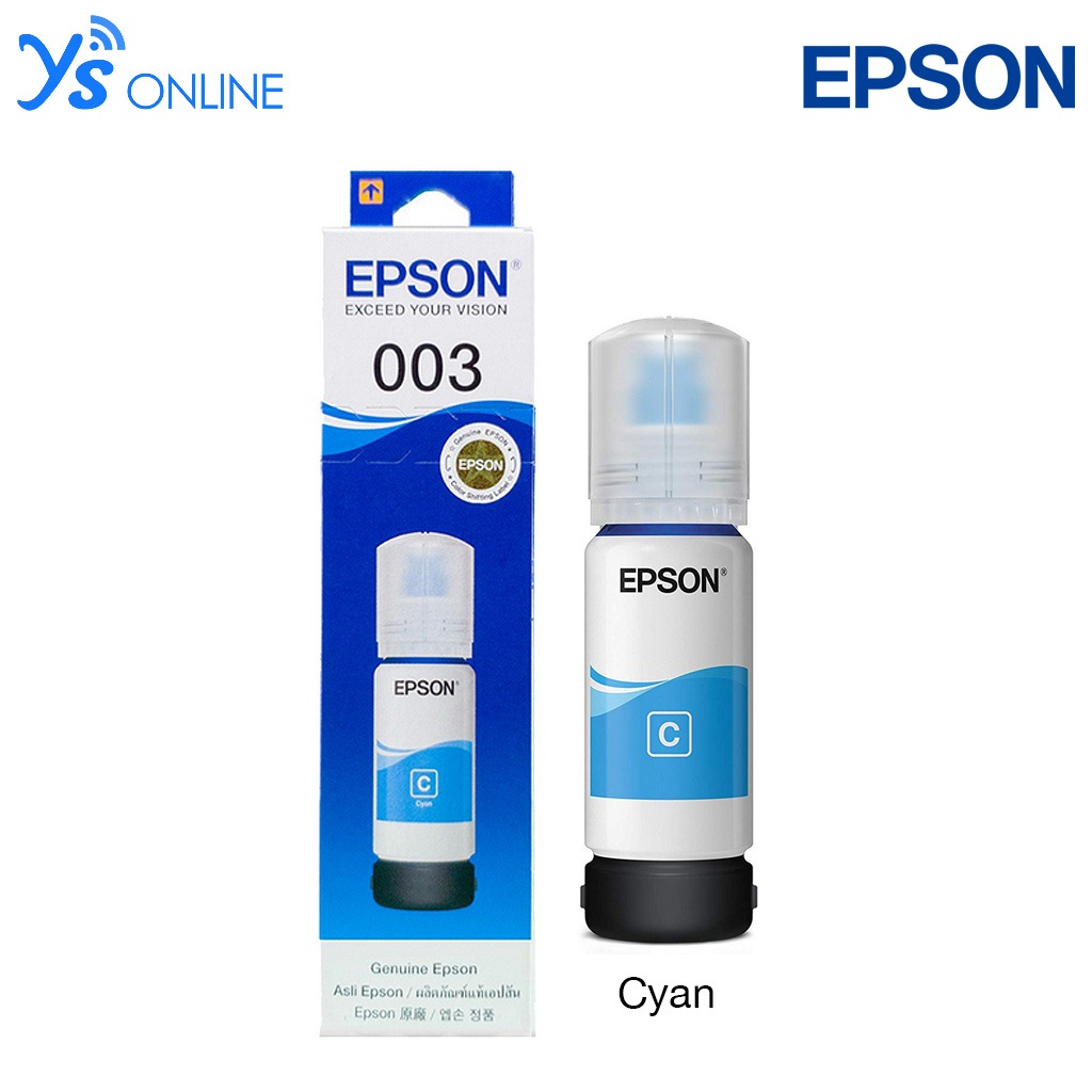 Epson Ink bottle 003 / C13T00V100 Black / C13T00V200 Cyan / C13T00V300 Magenta / C13T00V400 Yellow [ORIGINAL]