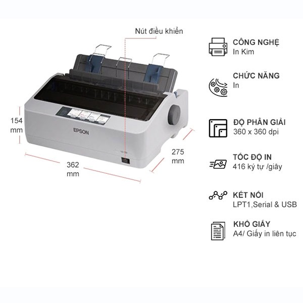 Epson LQ-310 Dot Matrix Printer