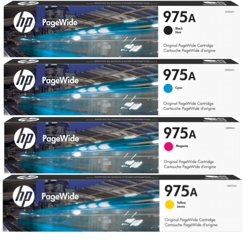 [ORIGINAL] HP Toner HP 975A Ink Cartridge Black Cyan Magenta Yellow L0R97AA L0R88AA L0R91AA L0R94AA