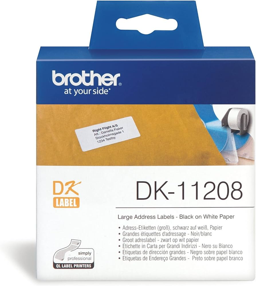 [ORIGINAL] Brother DK-11208 DK11208 DK 11208 Large Address Labels