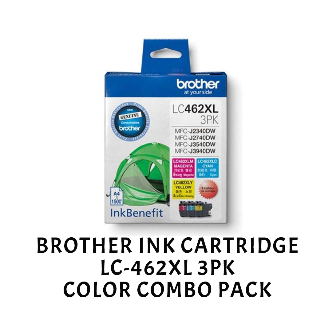 [ORIGINAL] Brother Ink Cartridge LC-462XL LC 462XL Black Cyan Magenta Yellow