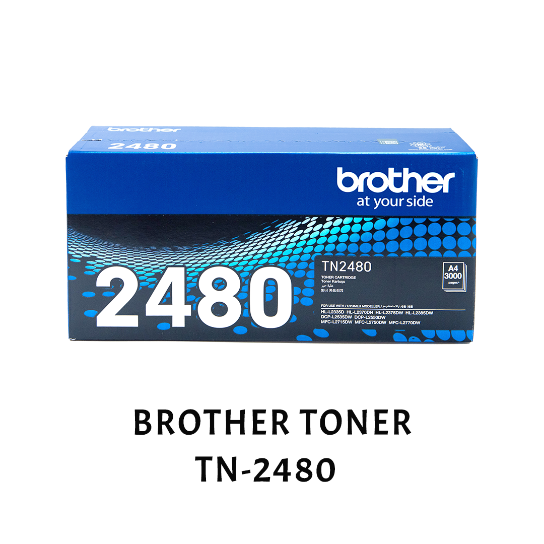 [Original] Brother Toner Cartridge TN-2460 & TN-2480 & Drum DR-2455