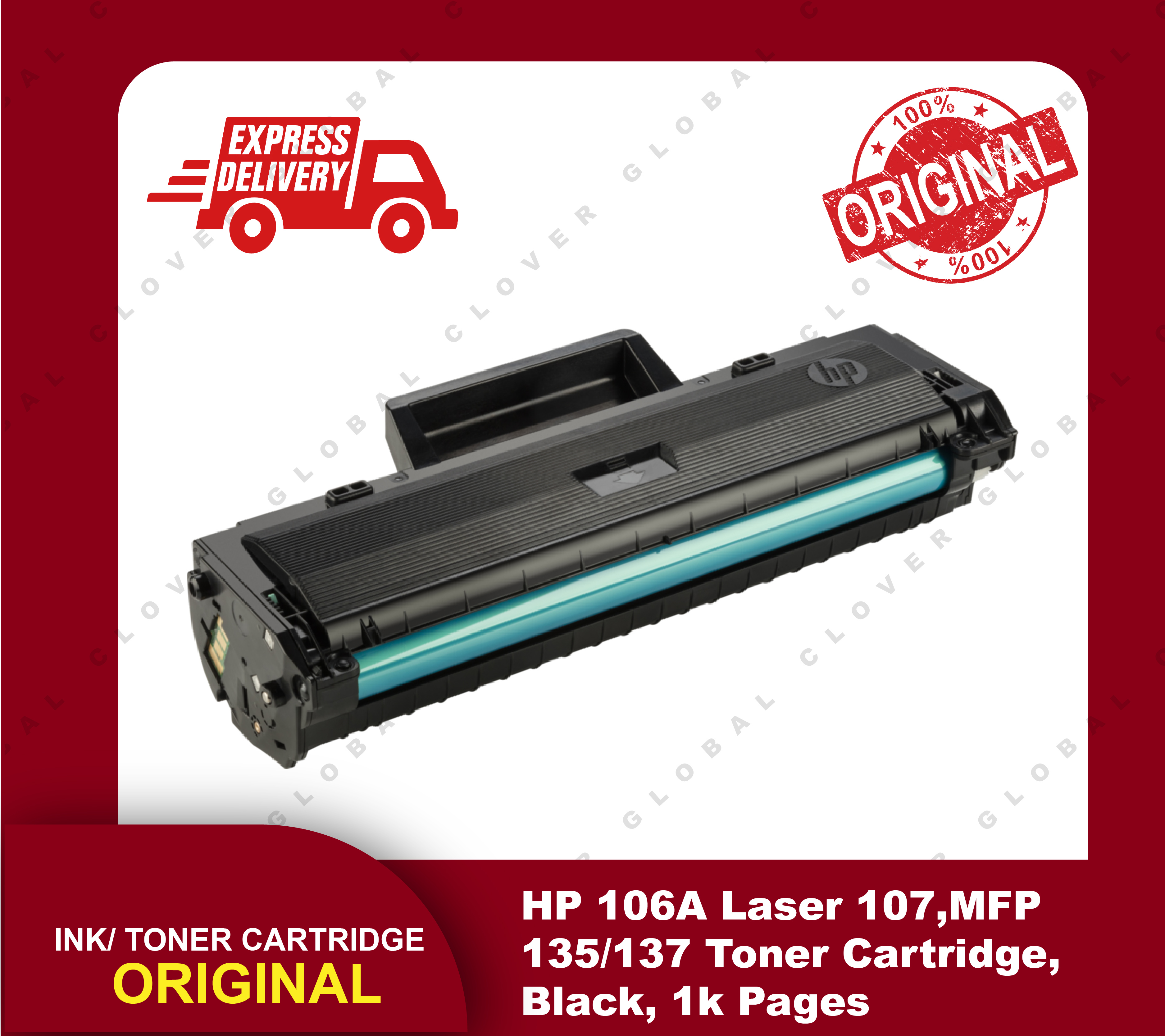HP 106A Black Original Laser Toner Cartridge