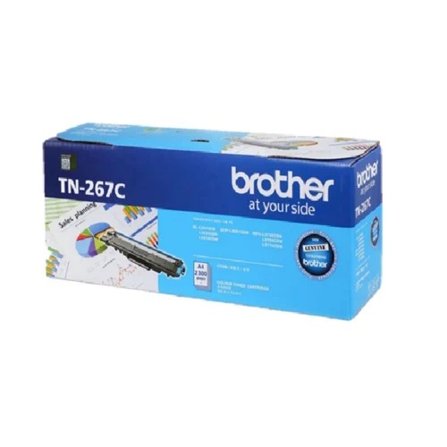 [Original] Brother Toner Cartridge TN-267 Black Cyan Magenta Yellow & Drum DR-263CL