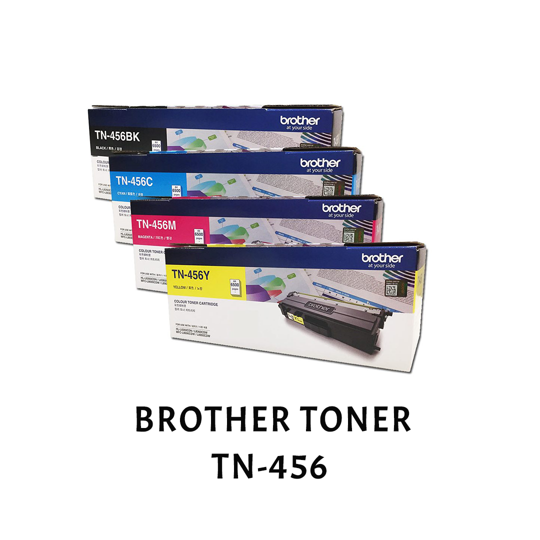 [ORIGINAL] Brother Toner TN-456 TN456 Black Cyan Magenta Yellow