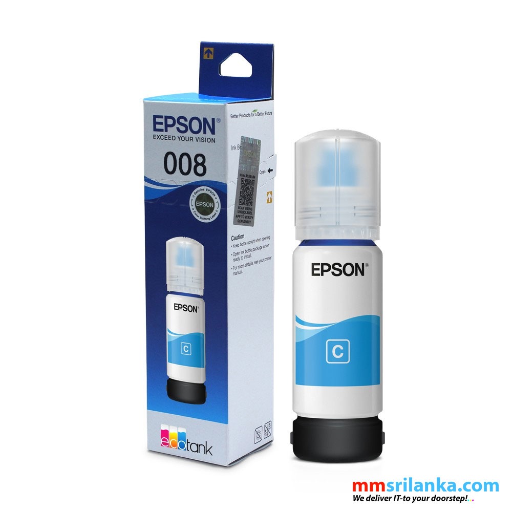 [ORIGINAL] Epson Ink Cartridge 008 Black Cyan Magenta Yellow C13T06G100 C13T06G200 C13T06G300 C13T06G400