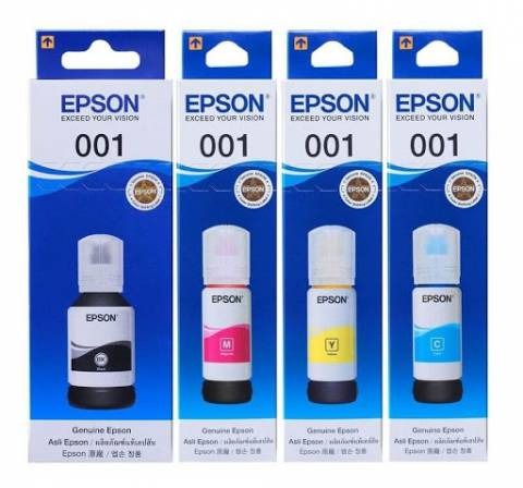 [ORIGINAL] Epson Ink Cartridge 001 Black Cyan Magenta Yellow C13T03Y100 C13T03Y200 C13T03Y300 C13T03Y400