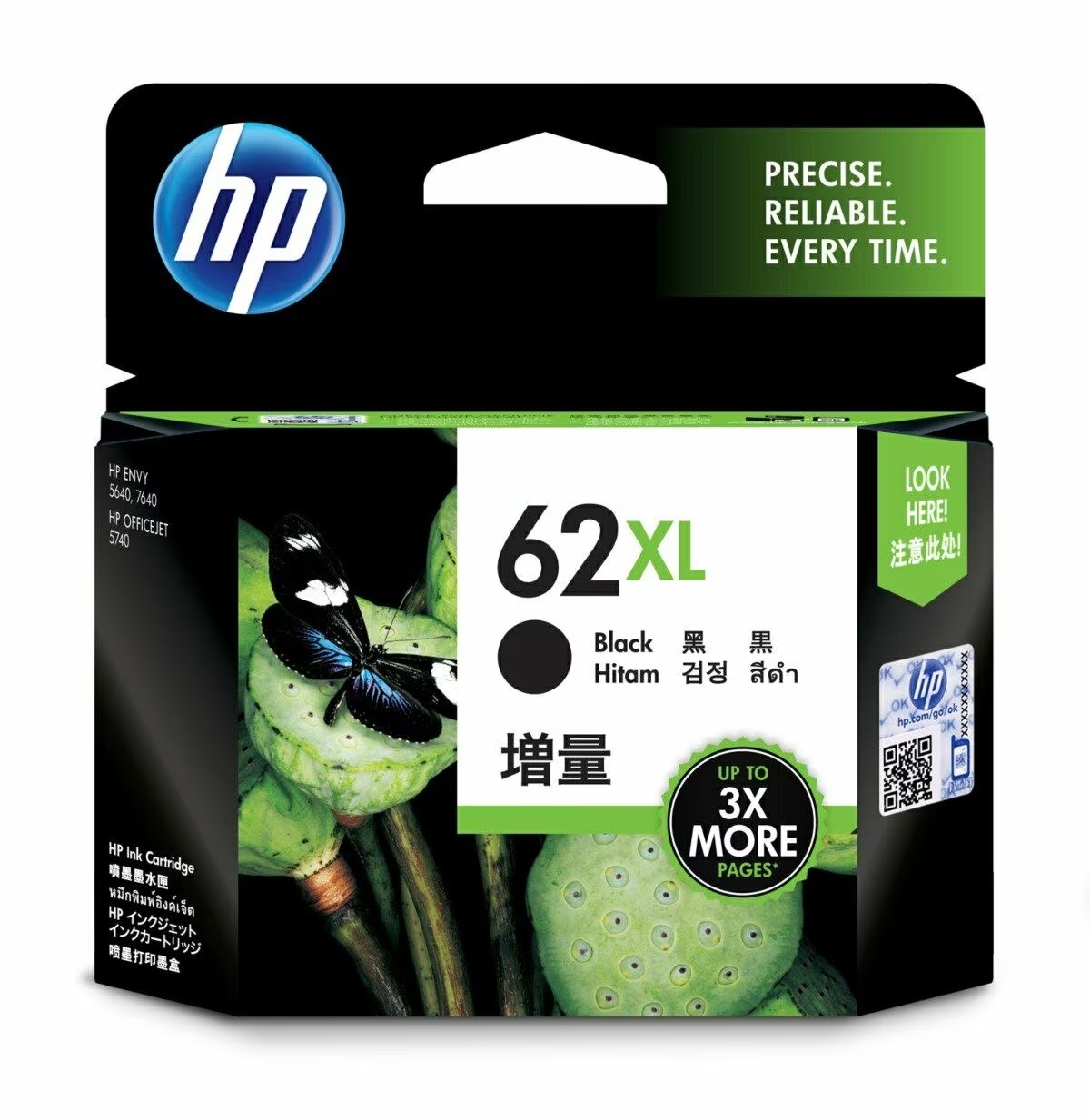 [ORIGINAL] HP Ink Cartridge HP 62/62XL BLACK TRI-COLOR C2P04AA C2P06AA C2P05AA C2P07AA