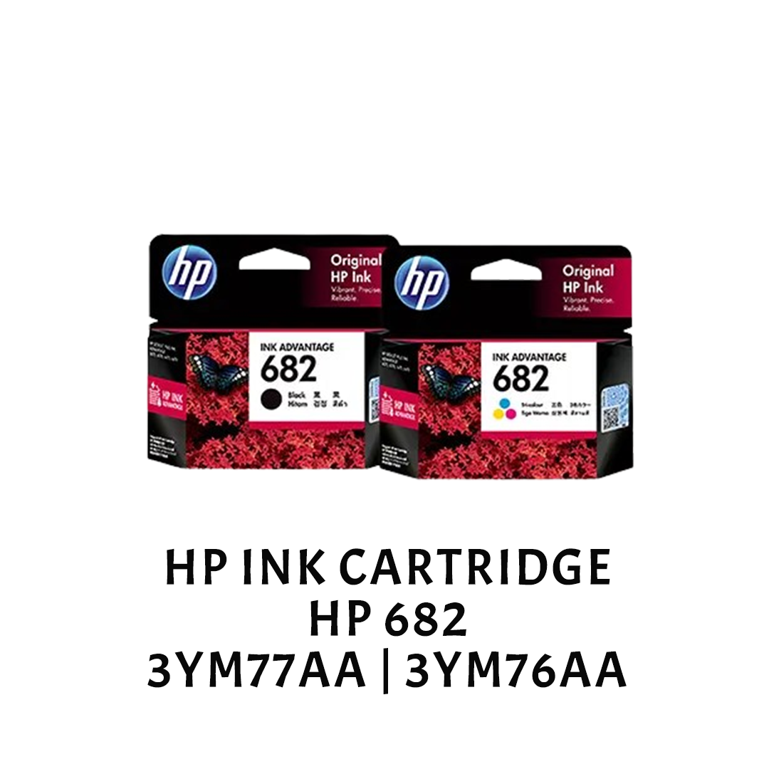 [ORIGINAL] HP Ink Cartridge HP 682 Black / Color 3YM77AA 3YM76AA