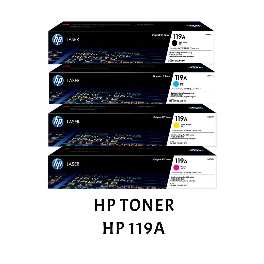 [ORIGINAL] HP Toner Cartridge 119A Black Cyan Magenta Yellow W2090A W2091A W2092A W2093A