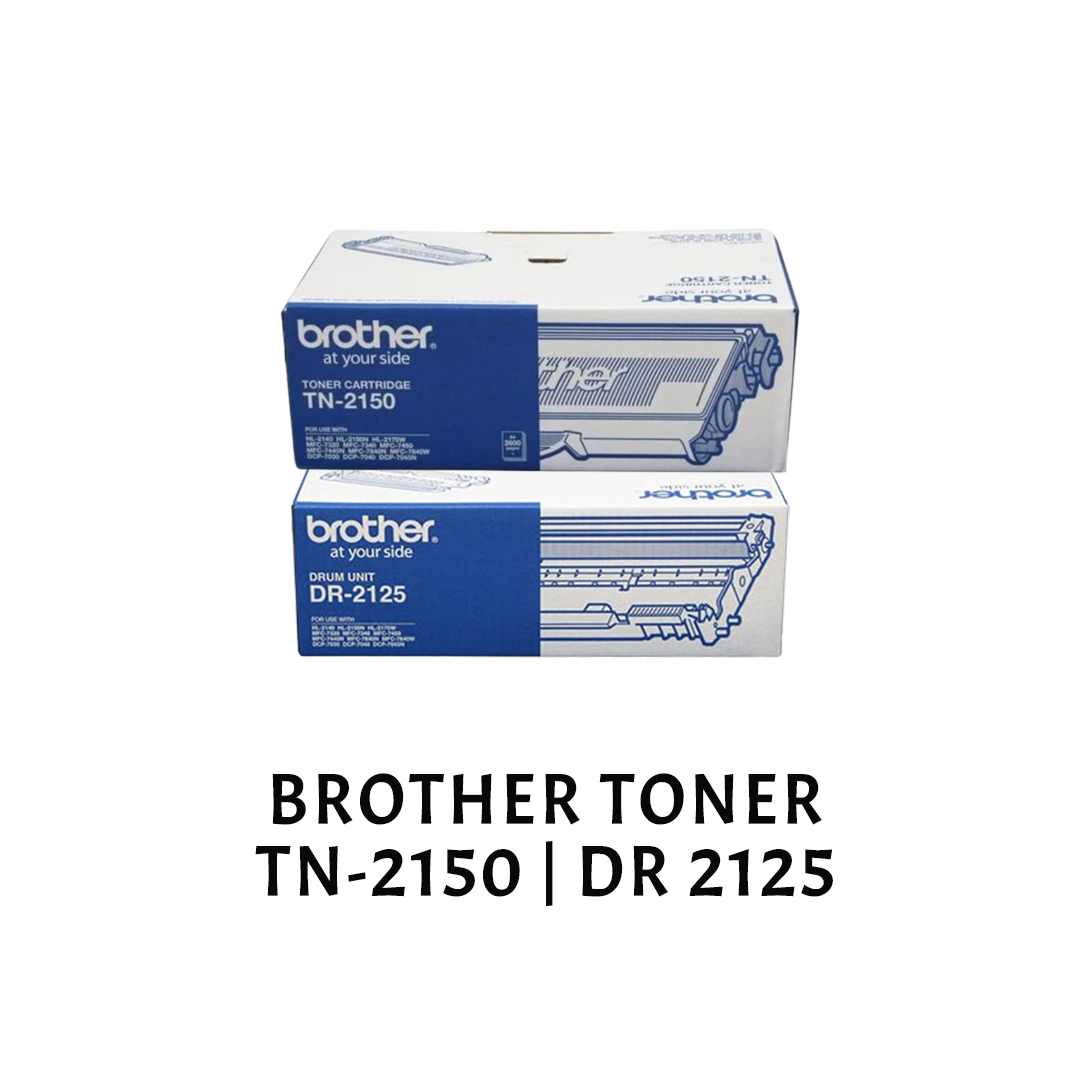 [ORIGINAL] Brother Toner Cartridge  TN-2150 & Drum DR-2125