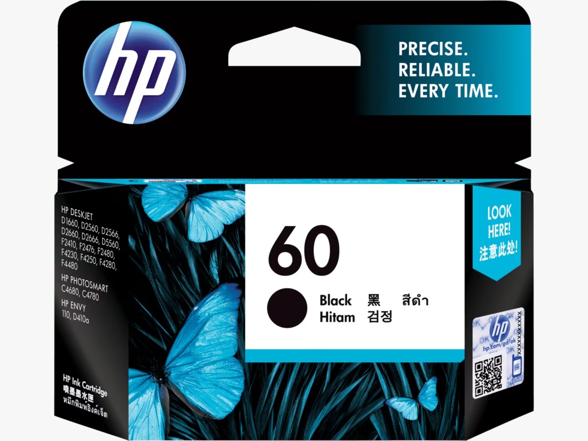 [ORIGINAL] HP Ink Cartridge 60 Black / Tri-color CC640WA CC643WA