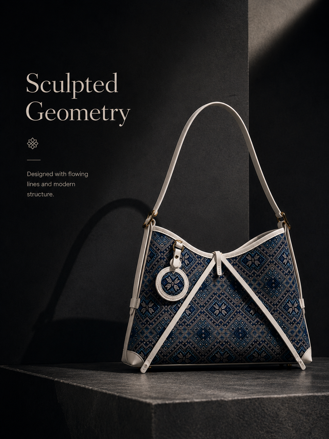 Zhuang Brocade Butterfly Hobo Bag - Handwoven Leather Shoulder Bag