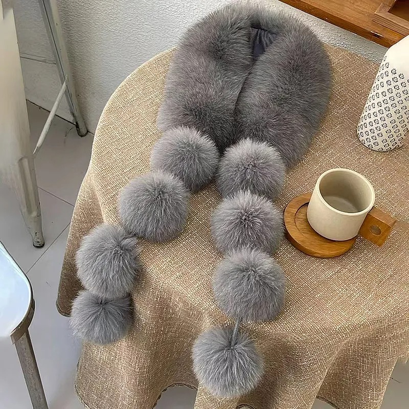 Luxury Fluffy Hood Scarf