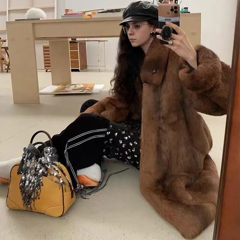Women's Long Statement Winter Coat | FW-010