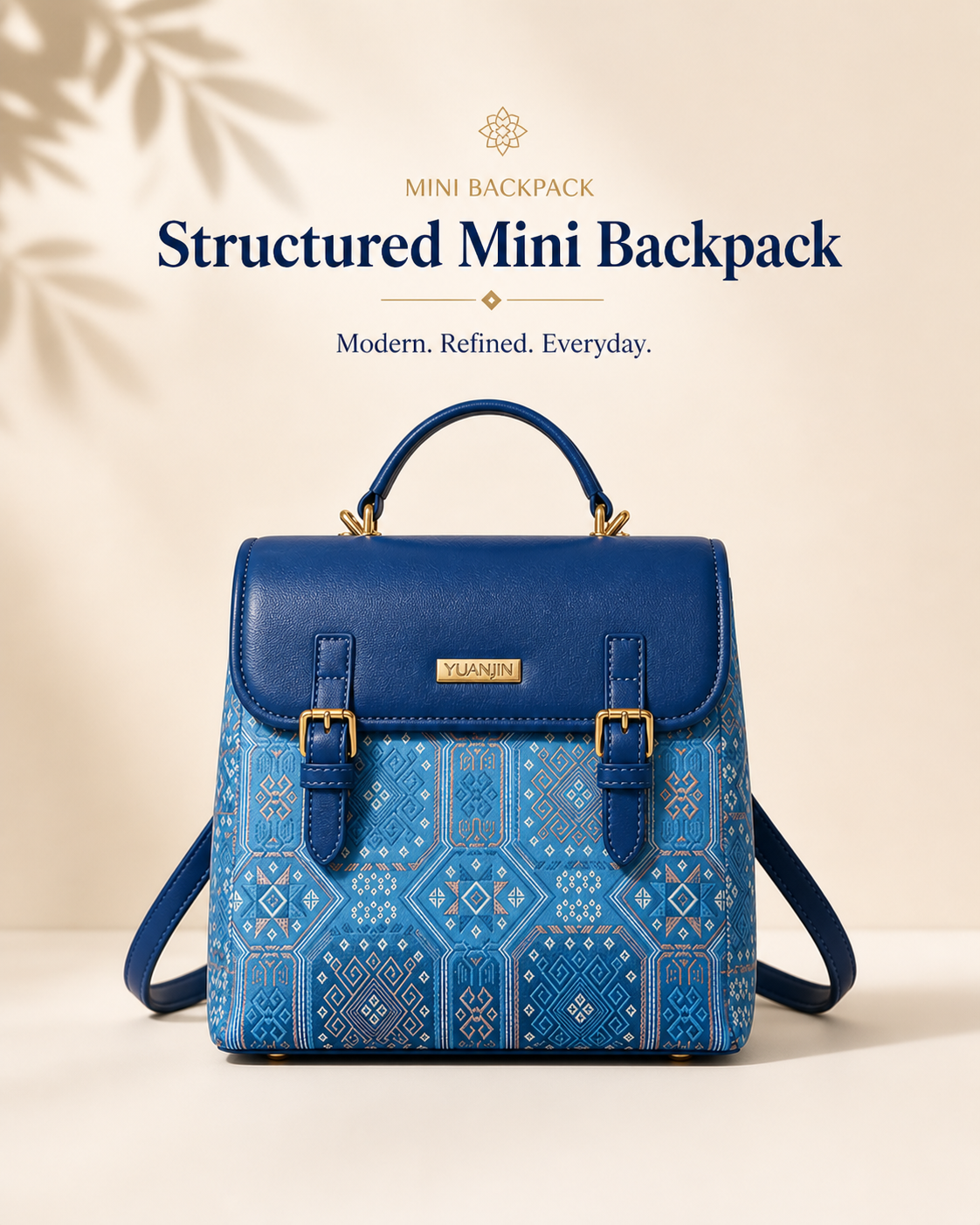 Mini Backpack | Zhuang Brocade Inspired