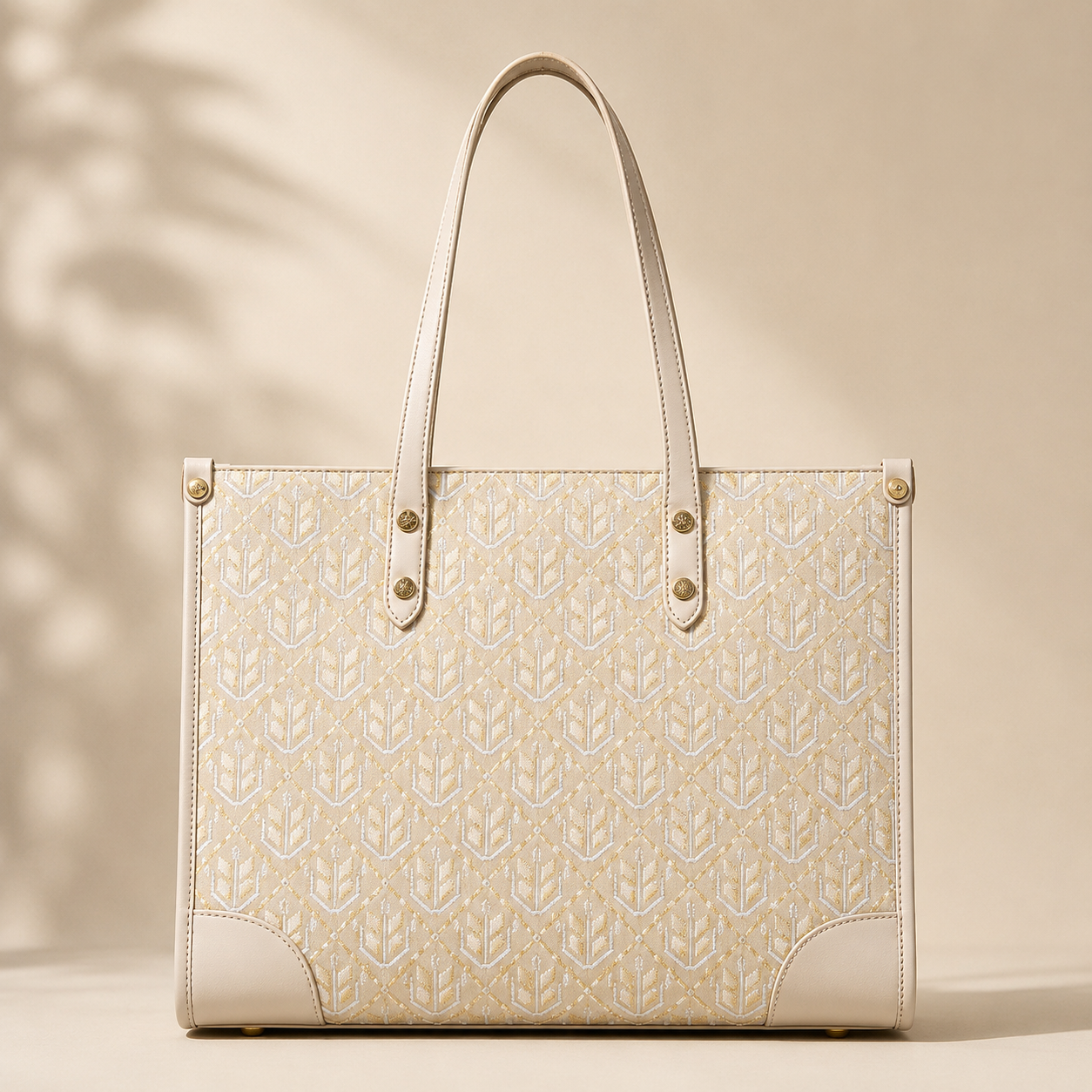 wheat-inspired motif Pattern Tote Bag – Inspired by Zhuang Brocade