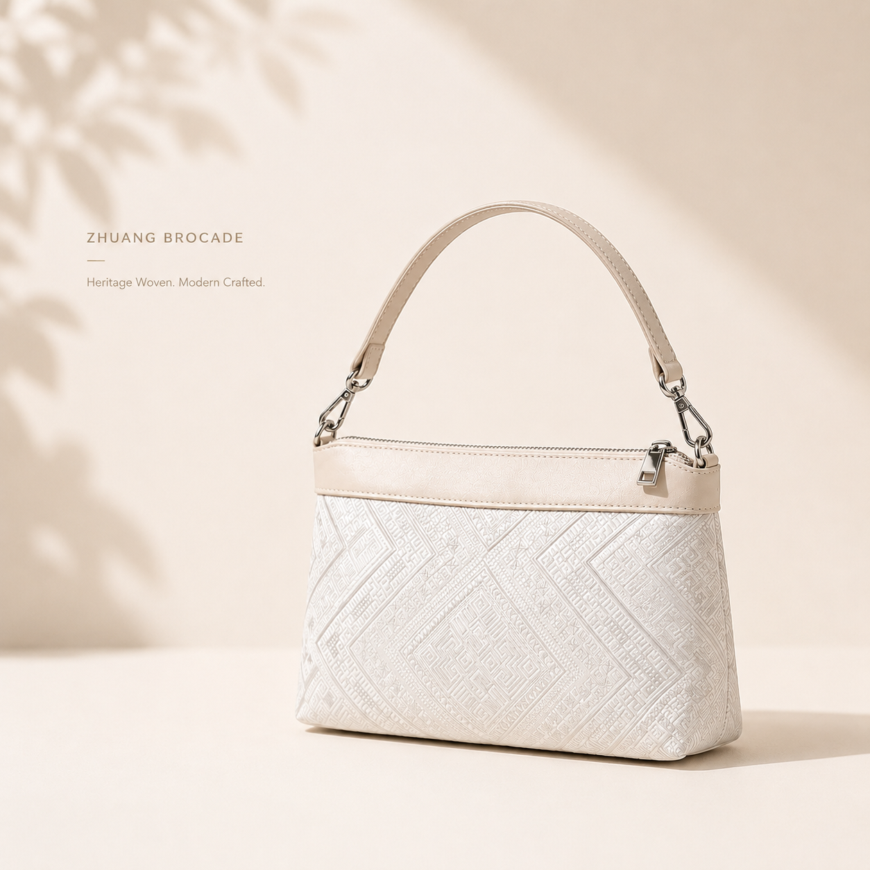 Zhuang Brocade Shoulder Bag | Lightweight Everyday Handbag