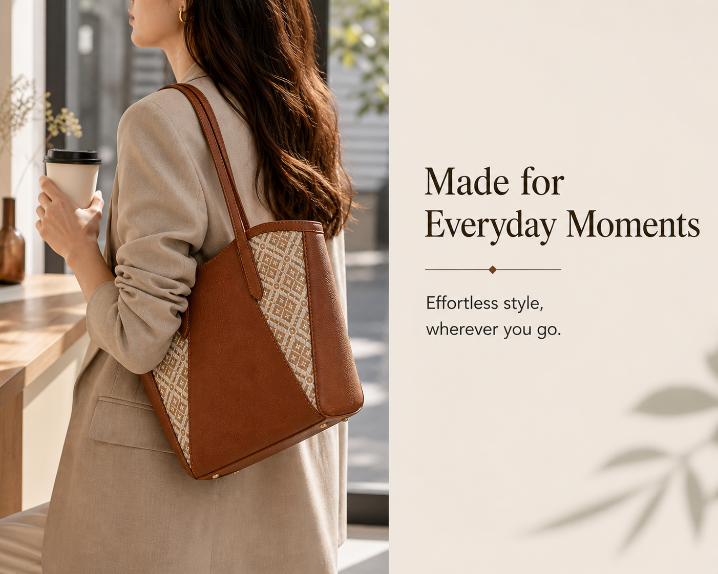 Handwoven Ethnic Brocade Tote Bag Vegan Leather Shoulder Bag
