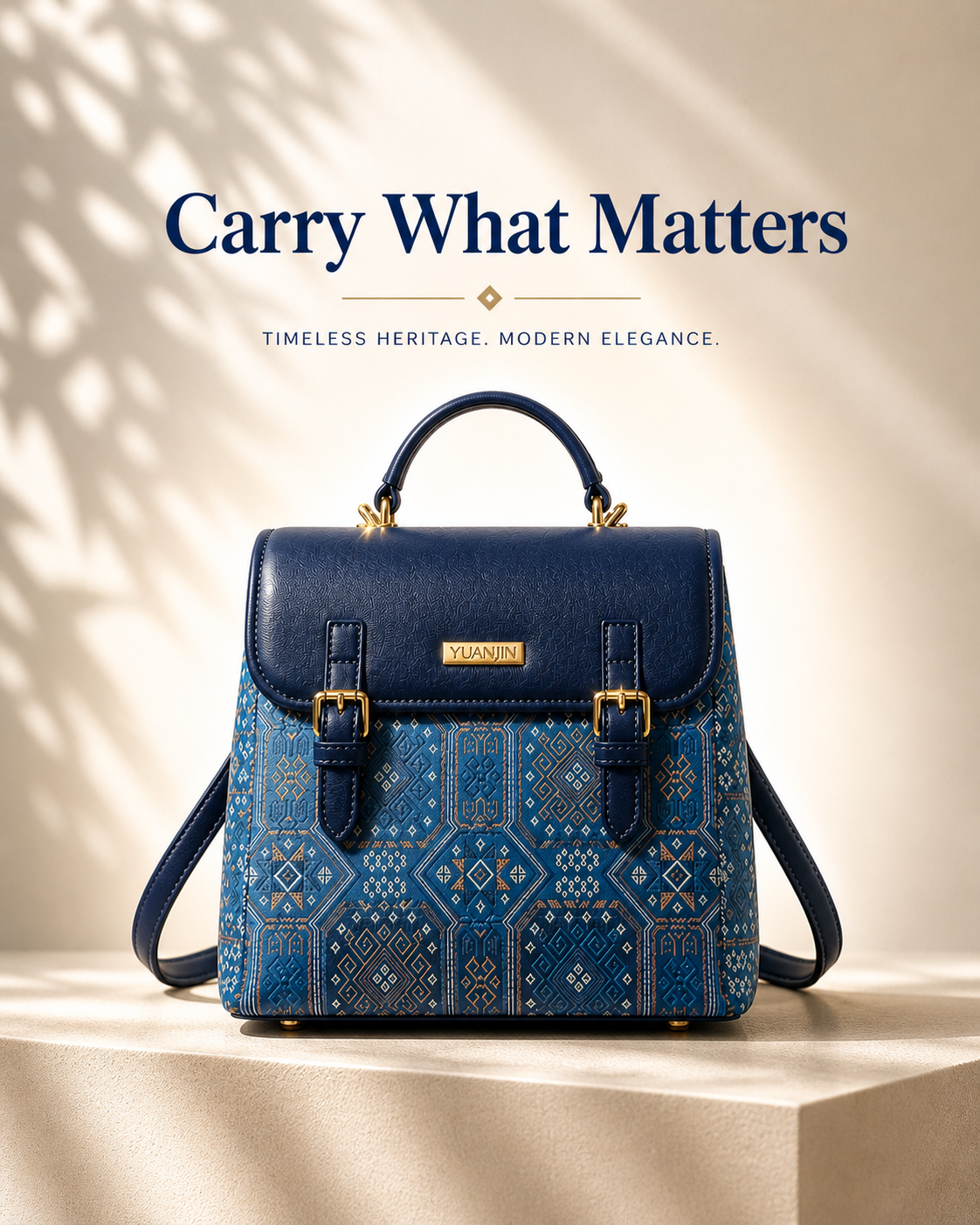 Mini Backpack | Zhuang Brocade Inspired