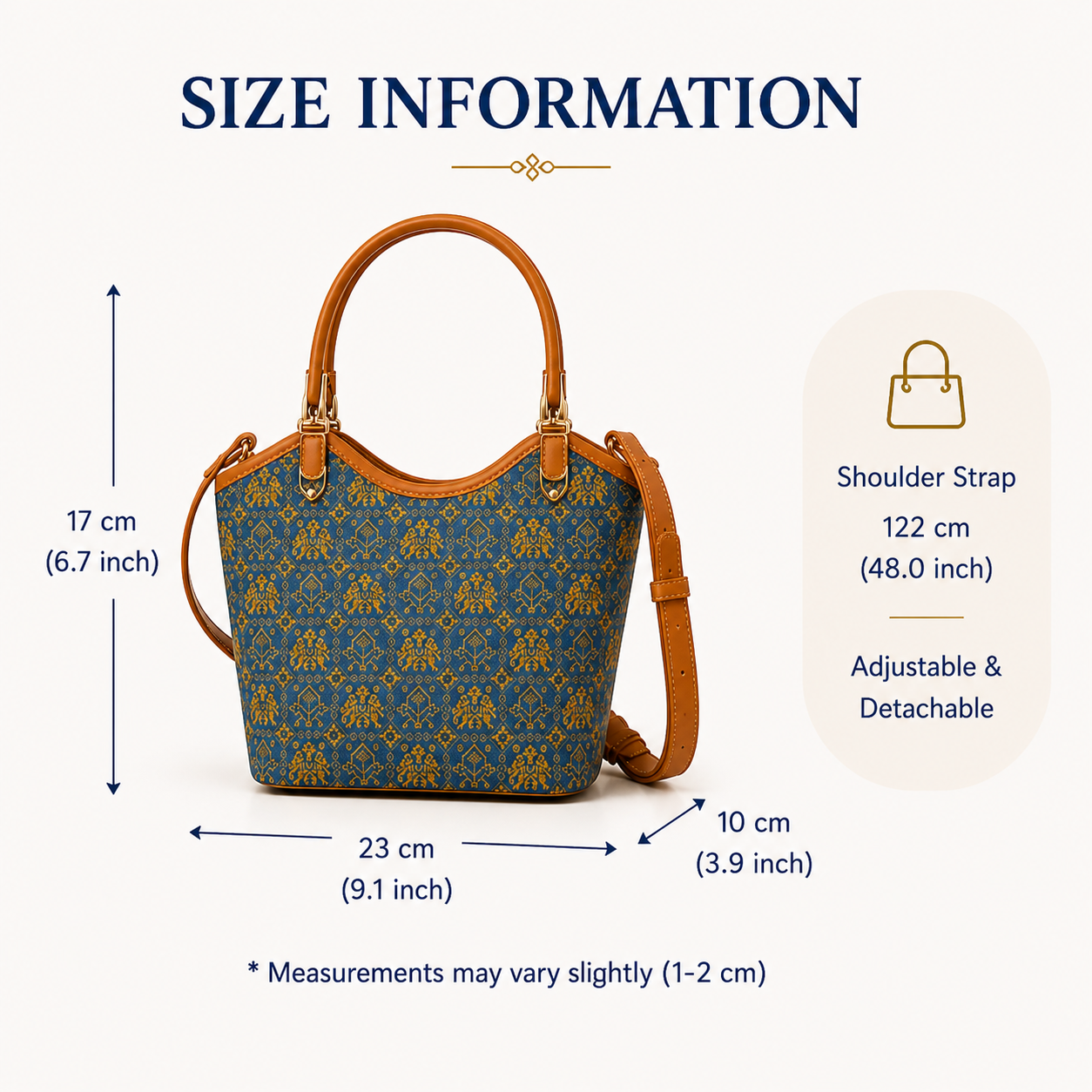 Handcrafted Zhuang Brocade Jacquard Bucket Bag | Woven Jin Studio
