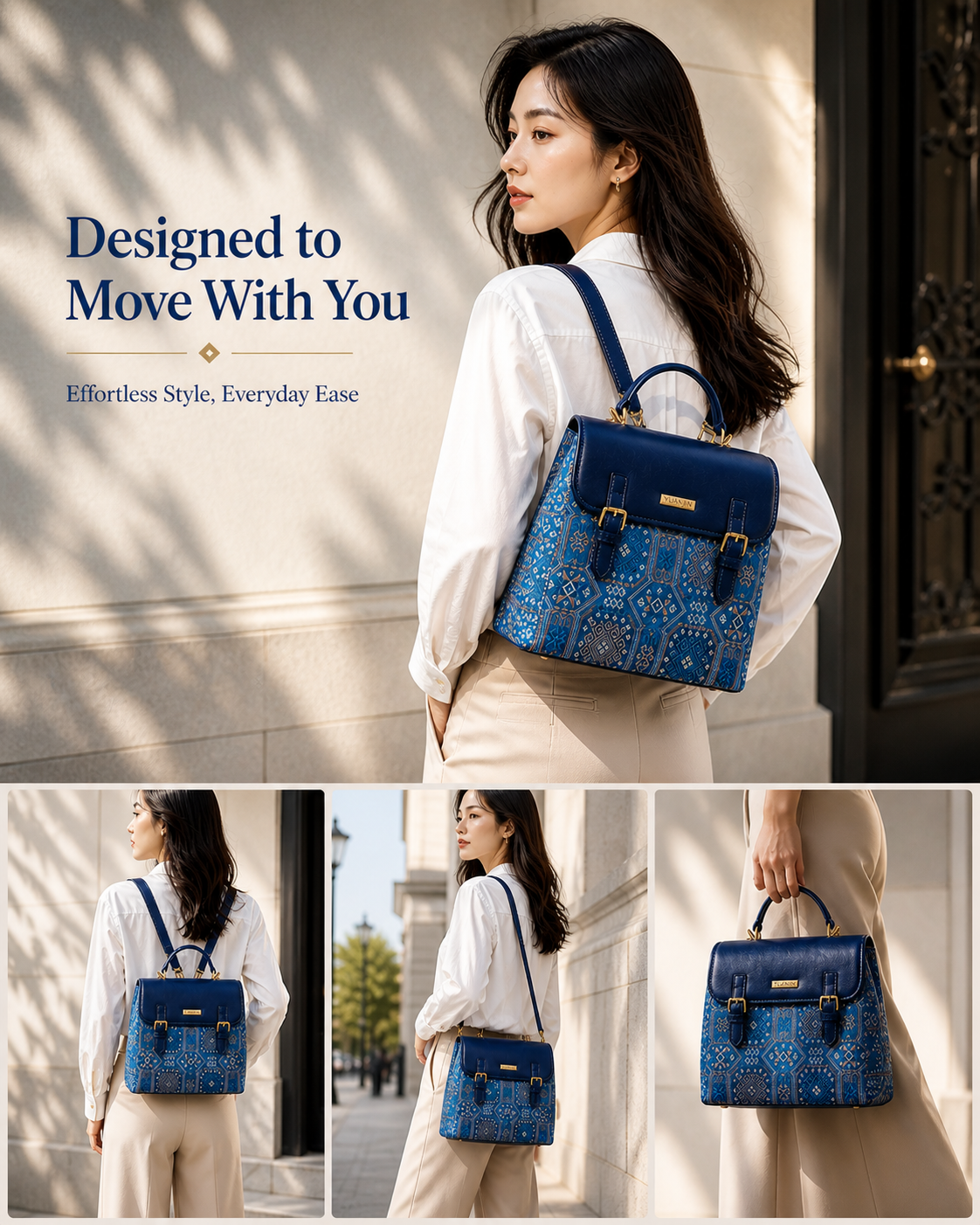 Mini Backpack | Zhuang Brocade Inspired