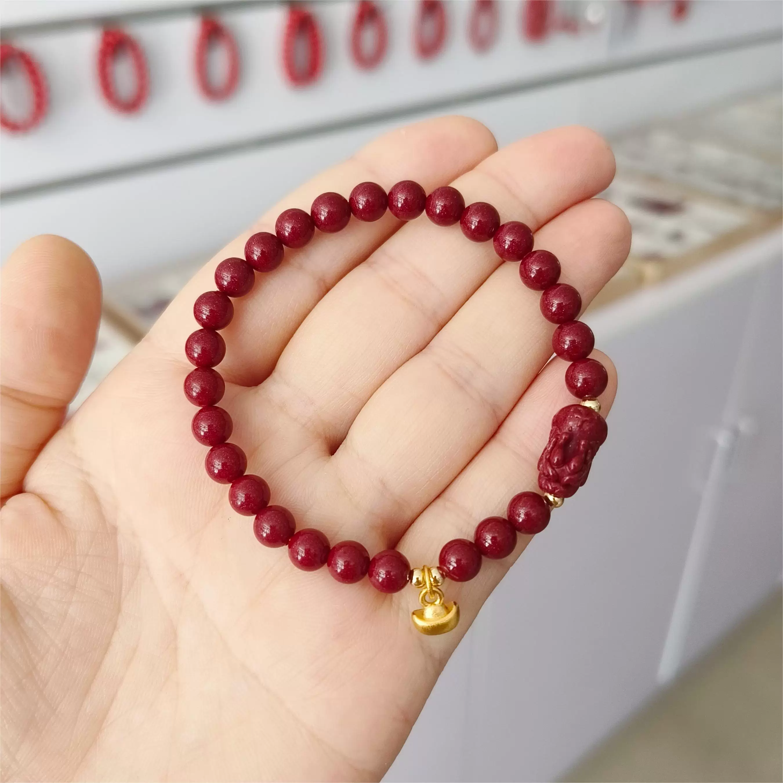 Red lead bracelet