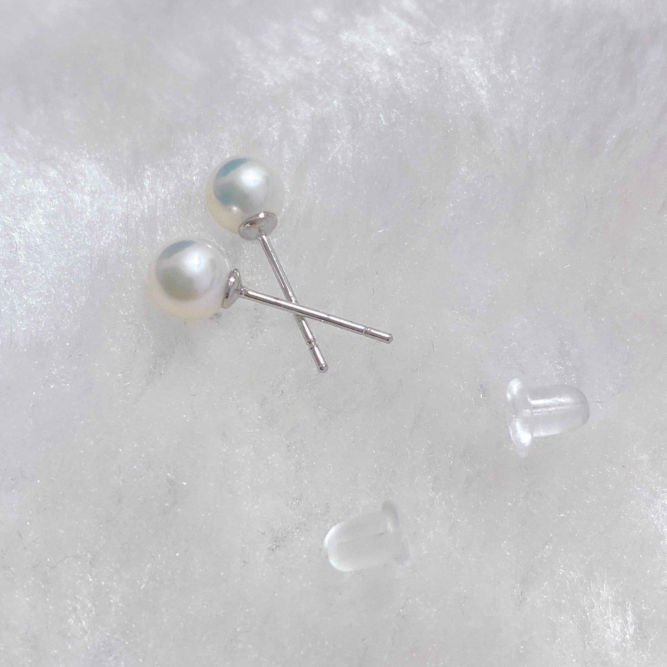 Hypoallergenic 925 Sterling Silver Freshwater Pearl Stud Earrings – Timeless Elegant Minimalist Design for Daily Wear & Gifting, Suitable for Sensitive Ears