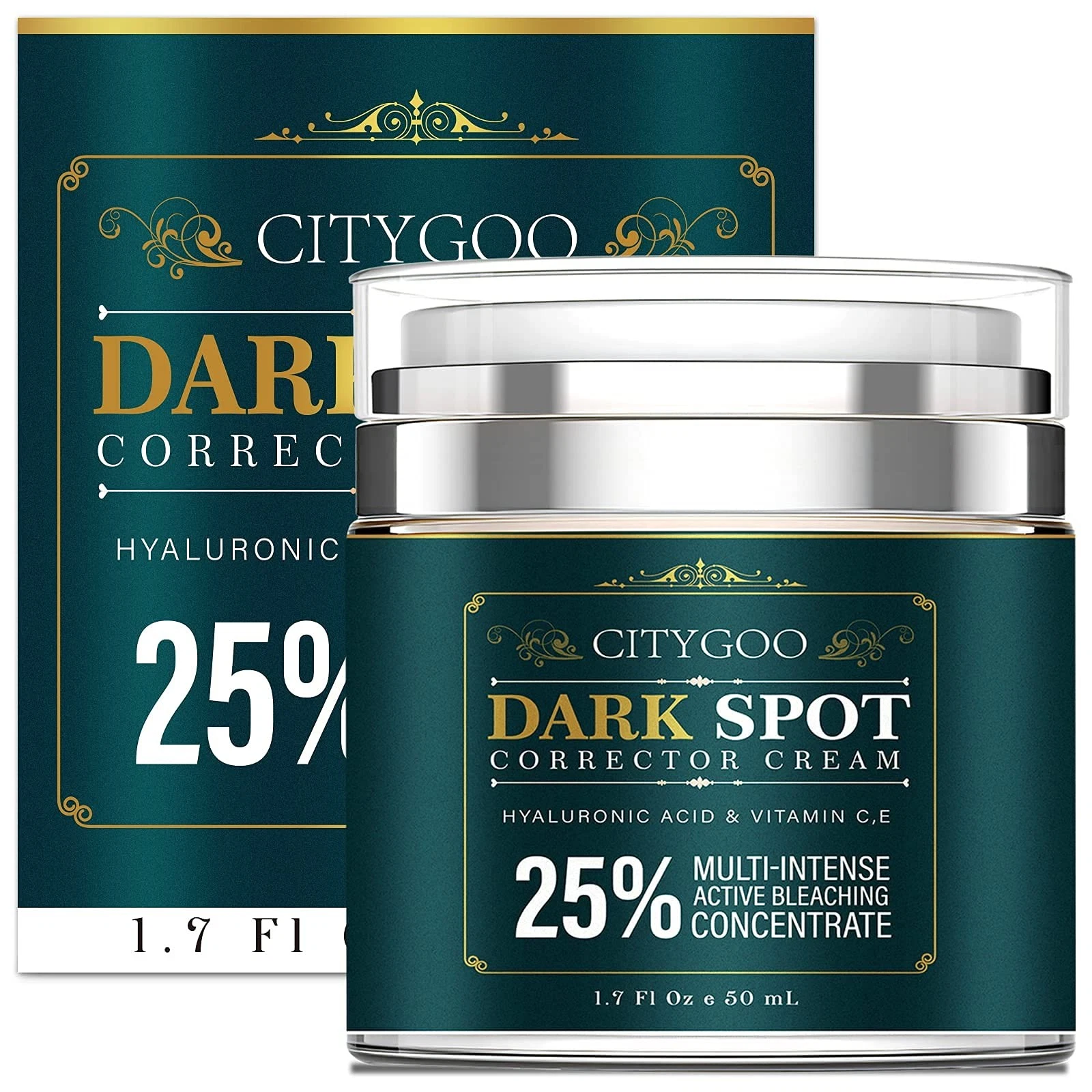 Citygoo Dark Spot Remover Cream – Brighten Skin, Reduce Acne Marks & Uneven Skin Tone, 1.7oz