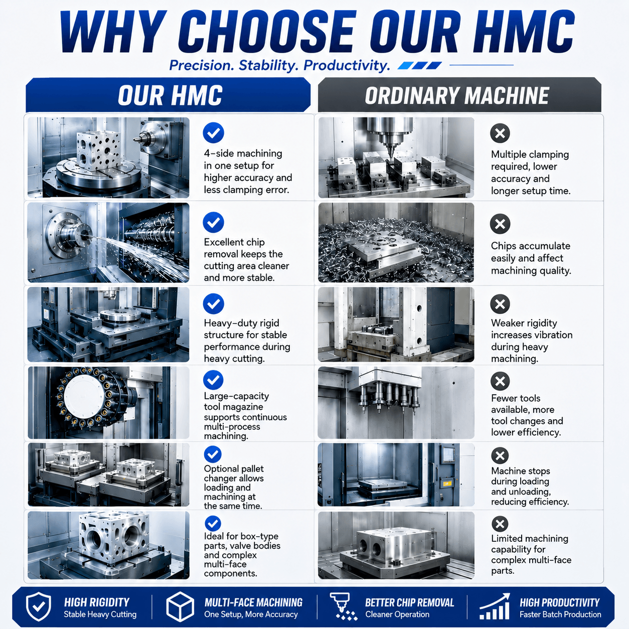 HMC500-Horizontal Machining Center(Cross table）