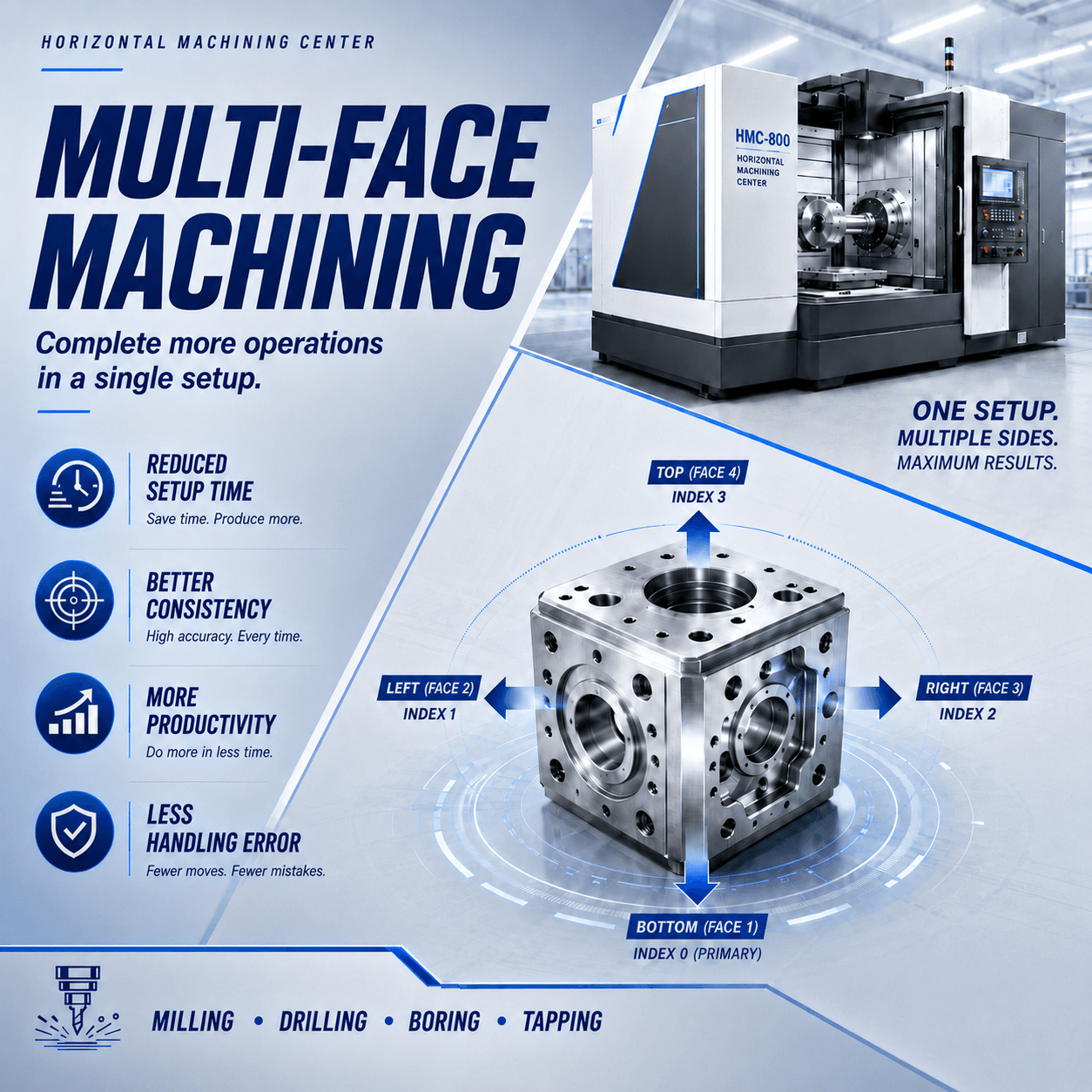 HMC500-Horizontal Machining Center(Cross table）