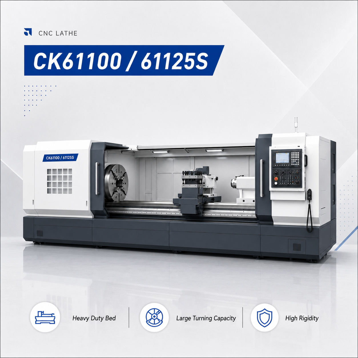 CK61100/61125-Flat Bed CNC Lathe Machine