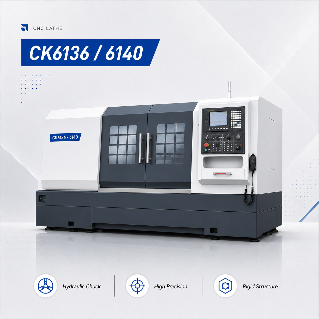 CK6136/6140-Flat Bed CNC Lathe Machine