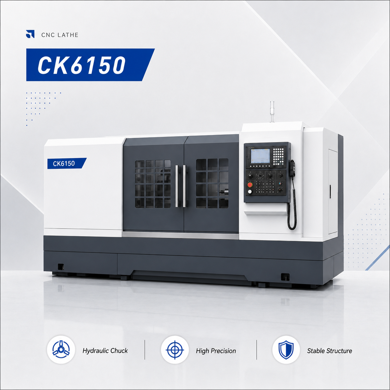CK6150-Flat Bed CNC Lathe Machine