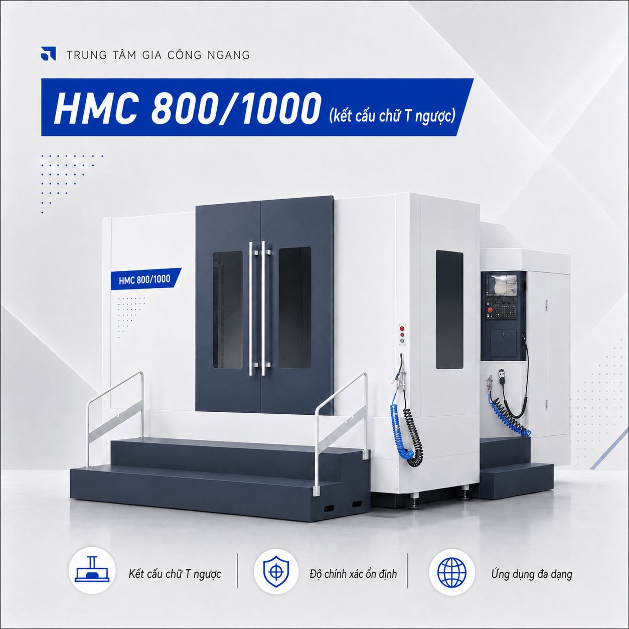 [Sao chép] Trung tâm gia công ngang HMC800/1000 (Cấu trúc chữ T ngược)