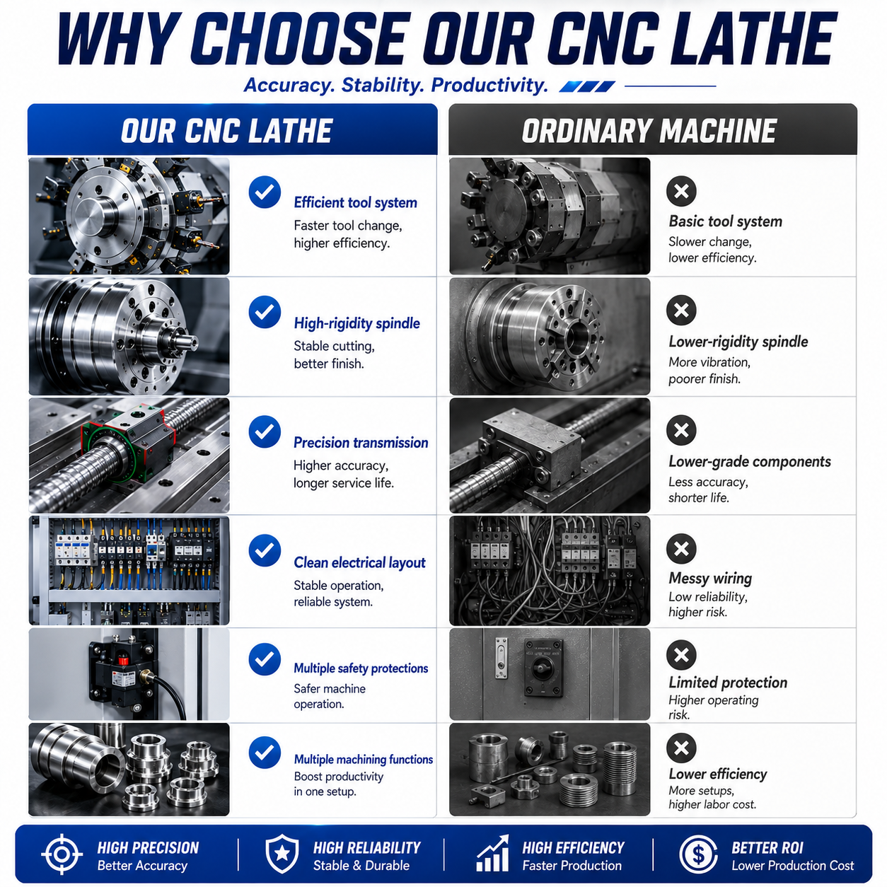 CK61100/61125-Flat Bed CNC Lathe Machine