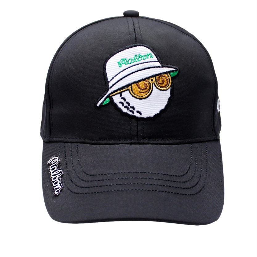 マルボンキャップ メンズ ゴルフ 帽子 UVカット 紫外線対策 日焼け防止 深め つば広 ベースボールキャップ ロゴキャップ スポーツ