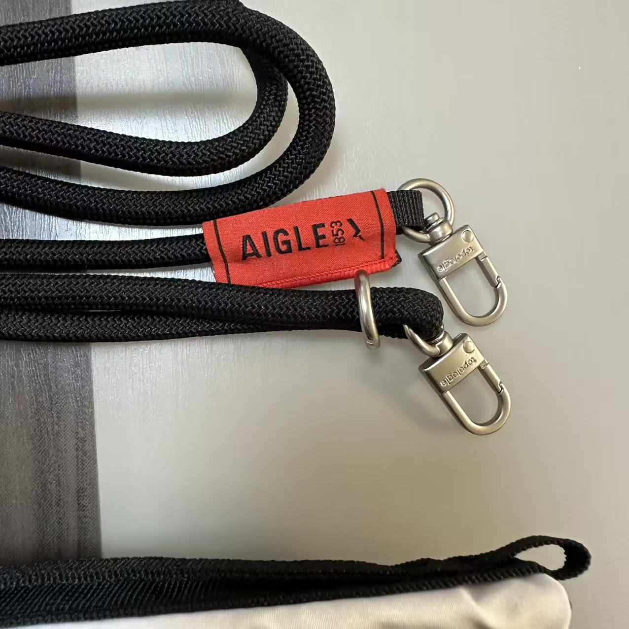 Topologie トポロジー×エイグル トリオ カラーボトル サコッシュ ミディアム  グリローズ  ショルダーバッグ ストラップ付き