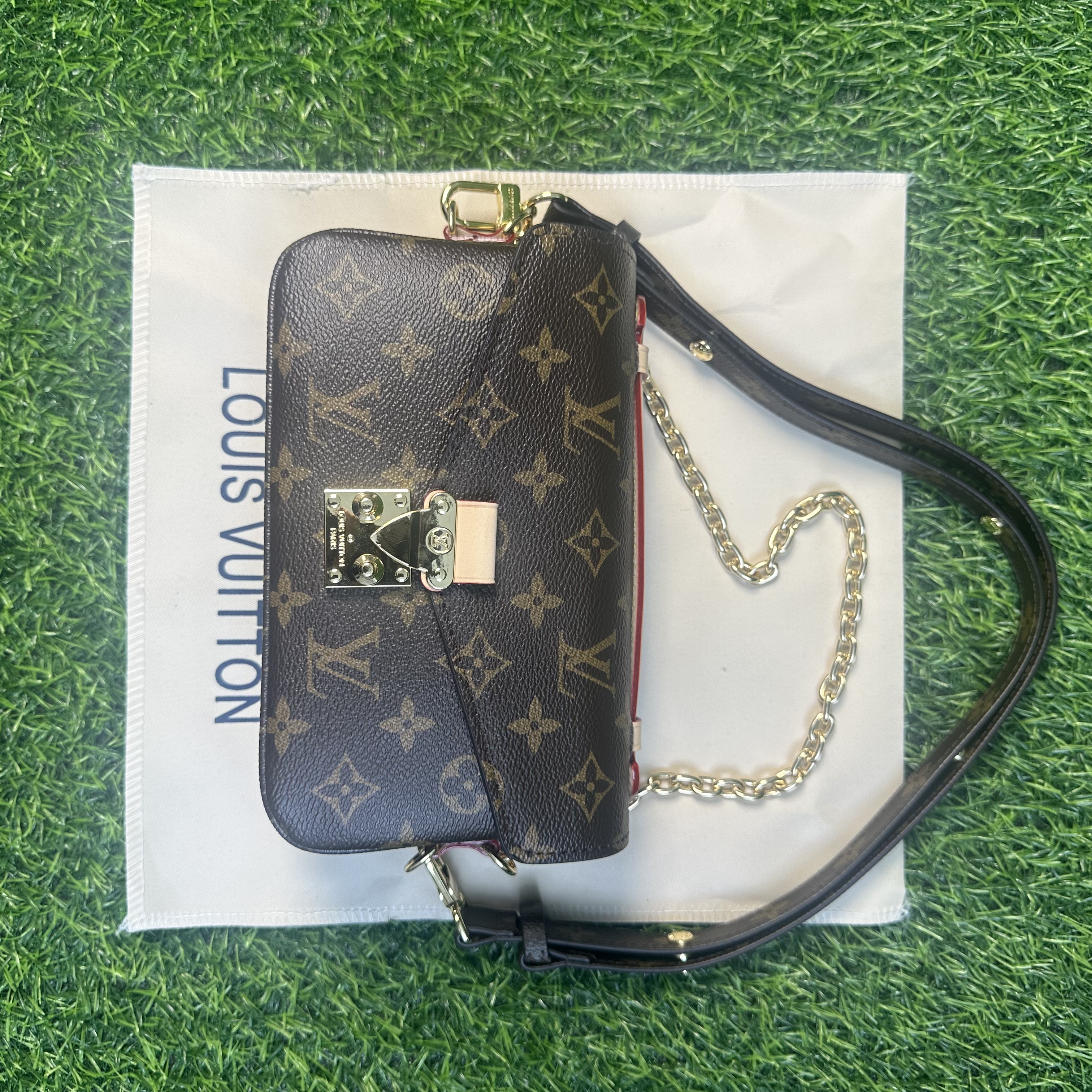 ルイヴィトン / Louis Vuitton ハンドバッグ モノグラム ポシェット・メティス EW レディース ブラウン 茶
