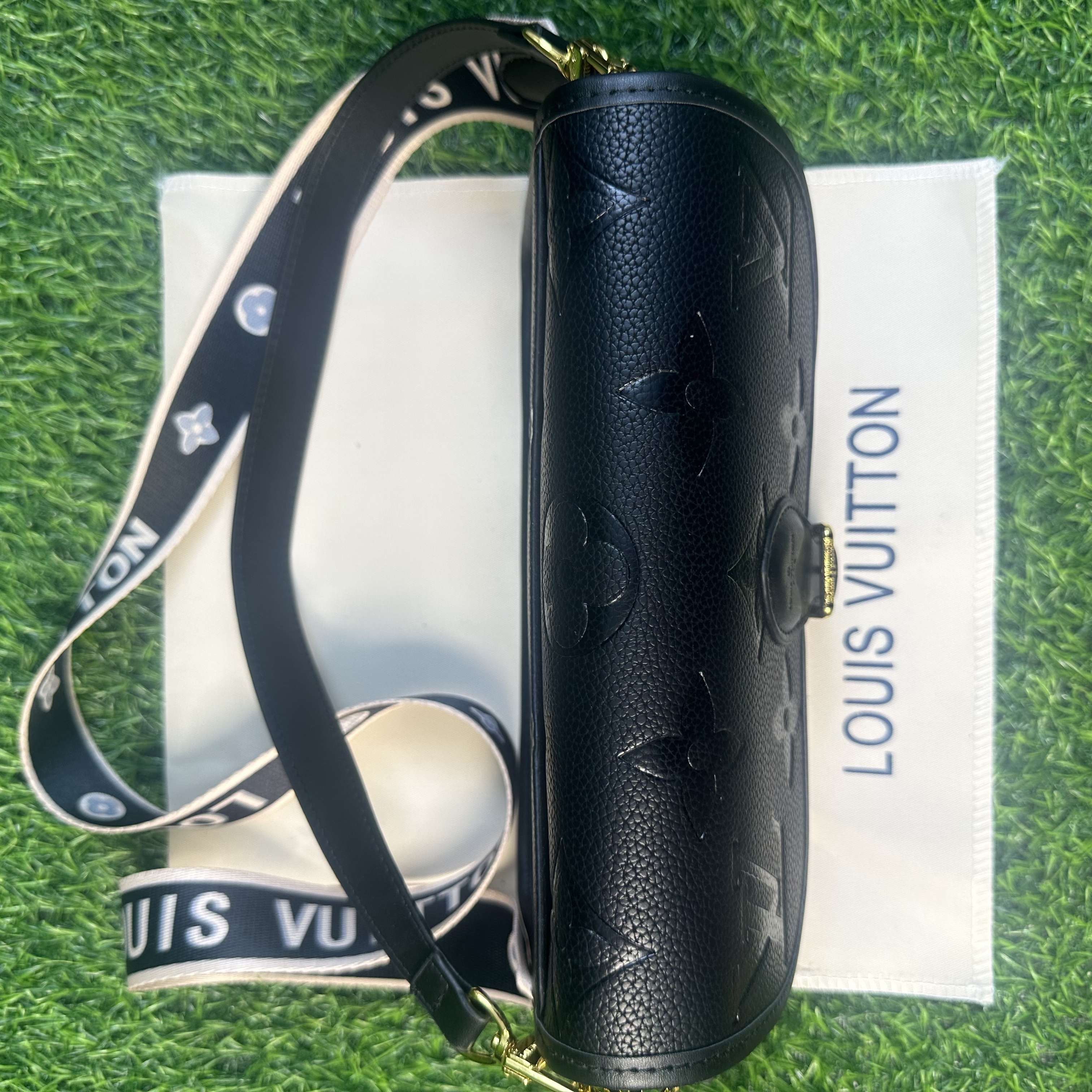 LOUIS VUITTON ルイ・ヴィトン ショルダーバッグ ディアヌ ハンドバッグ モノグラムアンプラント ブラック レディース