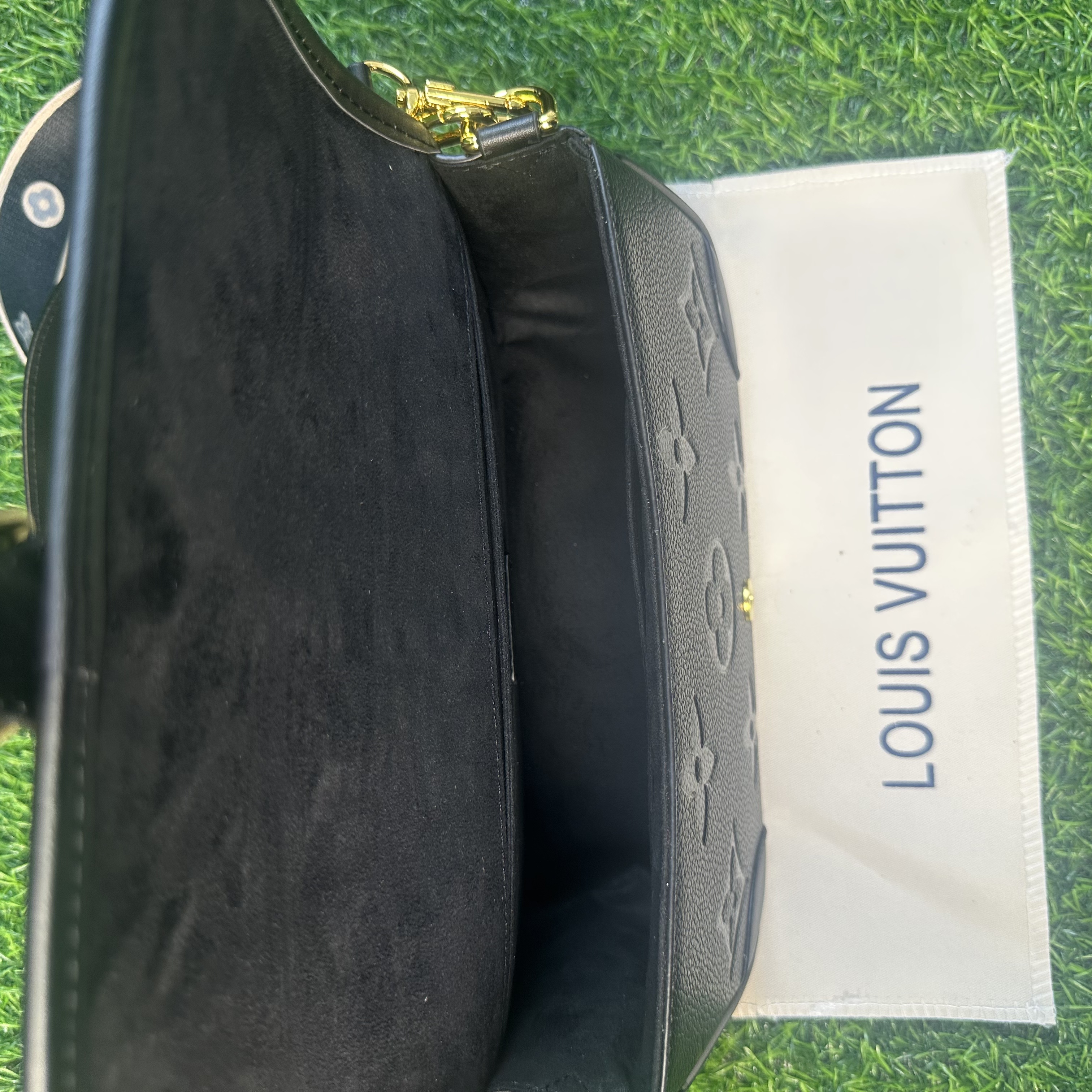 LOUIS VUITTON ルイ・ヴィトン ショルダーバッグ ディアヌ ハンドバッグ モノグラムアンプラント ブラック レディース