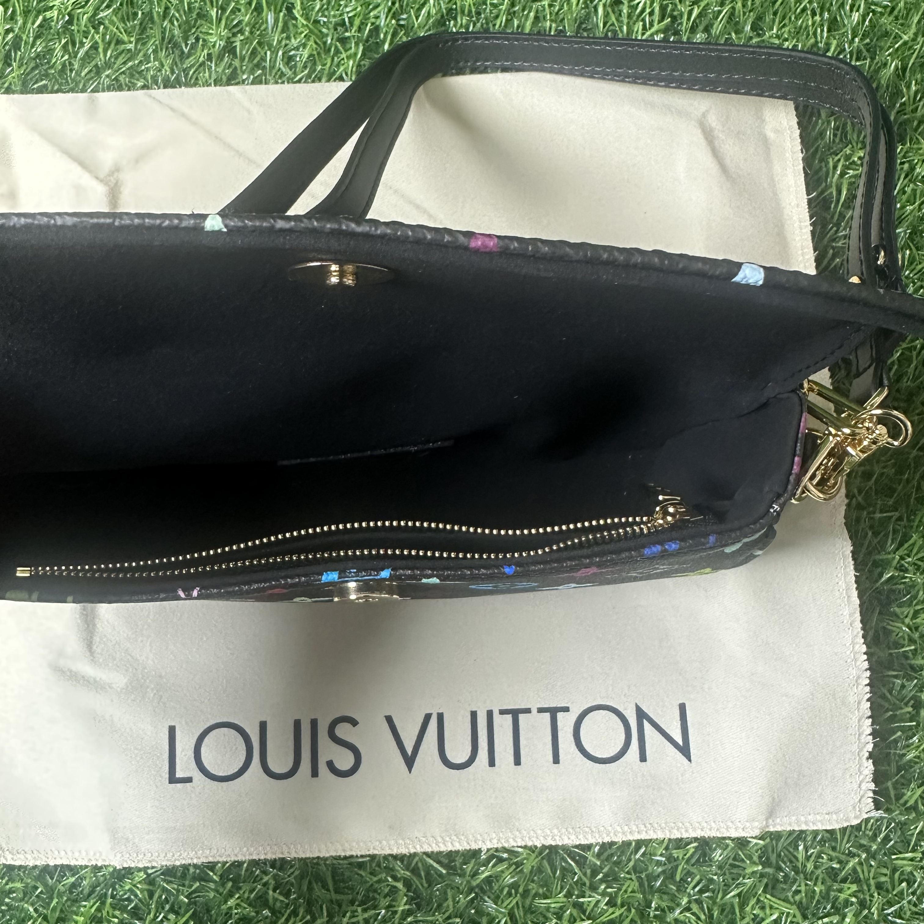  ルイヴィトン ショルダーバッグ LV × TM ナノディアヌ 村上隆コラボ モノグラム マルチカラー ホワイト 2WAYバッグ ミニバッグ LOUIS VUITTON ルイヴィトン ハンドバッグ クロスボディバッグ ハンドバック M13663