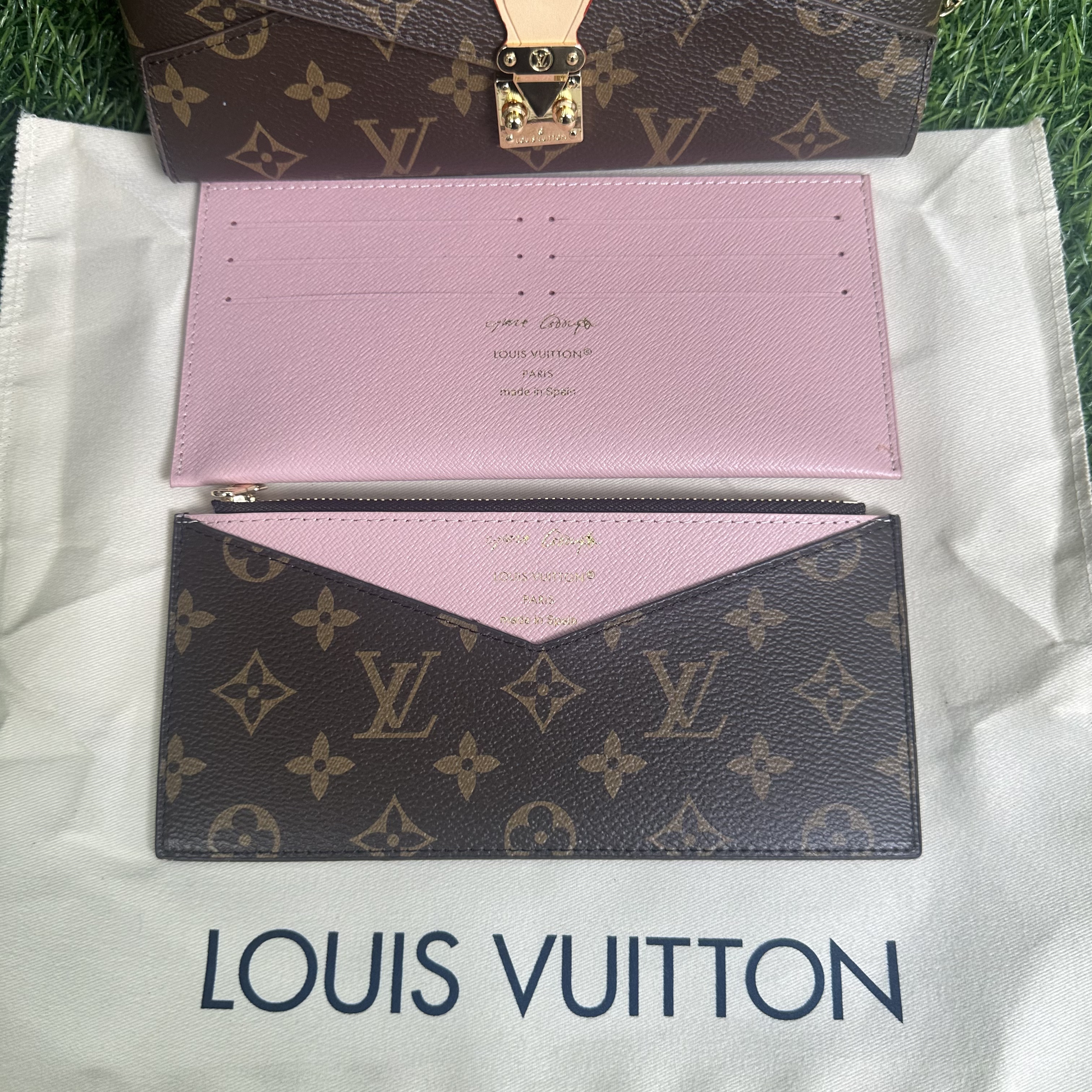 ルイヴィトン ポシェットフェリシー モノグラム ショルダーバッグ ルイヴィトン モノグラムキャンバス ブラウン レディース LOUIS VUITTON 2way チェーンショルダー