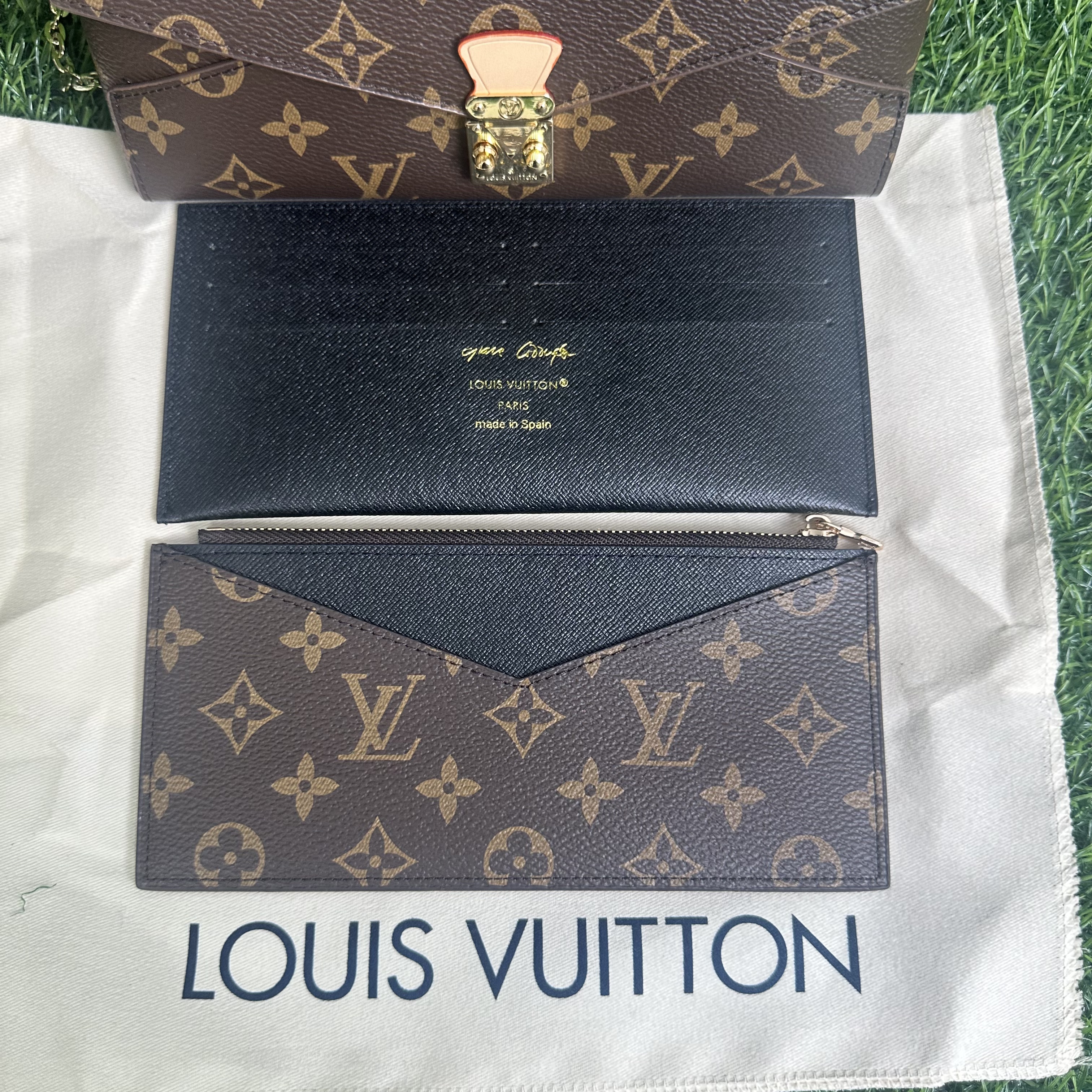 ルイヴィトン ポシェットフェリシー モノグラム ショルダーバッグ ルイヴィトン モノグラムキャンバス ブラウン レディース LOUIS VUITTON 2way チェーンショルダー