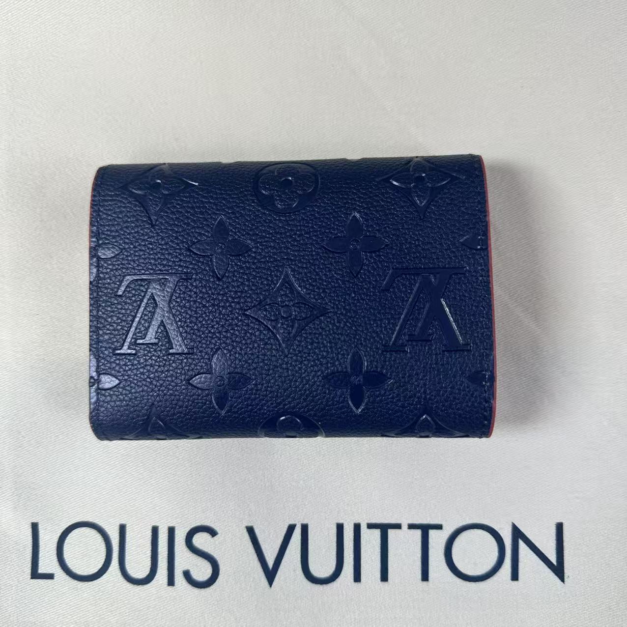 LOUIS VUITTON ルイ ヴィトン モノグラム・アンプラント ポルトフォイユ・ヴィクトリーヌ 小銭入れ付き 三つ折り財布