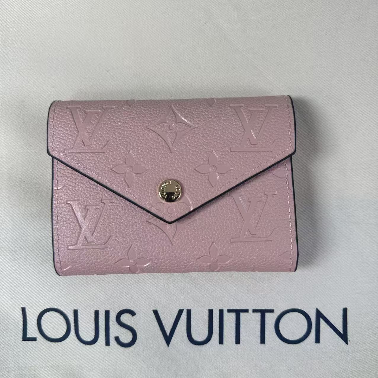 LOUIS VUITTON ルイ ヴィトン モノグラム・アンプラント ポルトフォイユ・ヴィクトリーヌ 小銭入れ付き 三つ折り財布