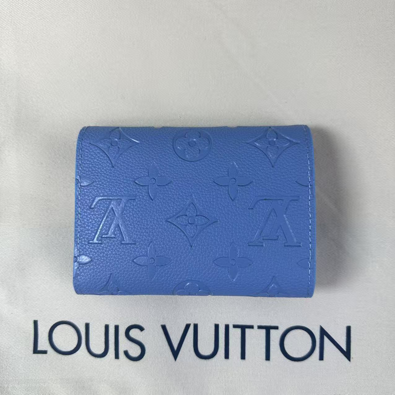 LOUIS VUITTON ルイ ヴィトン モノグラム・アンプラント ポルトフォイユ・ヴィクトリーヌ 小銭入れ付き 三つ折り財布